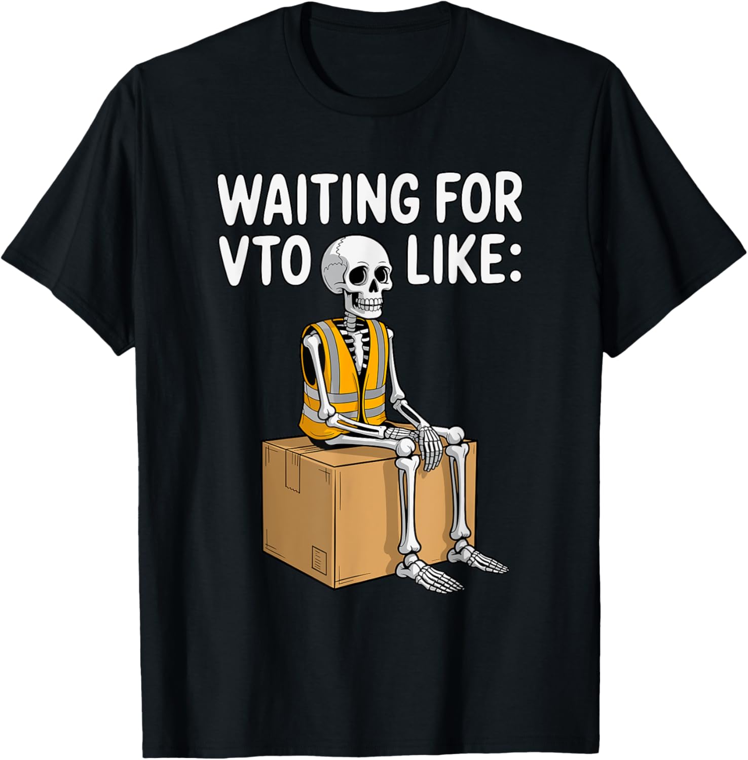 Coworker Associate Waiting for VTO Like Skeleton