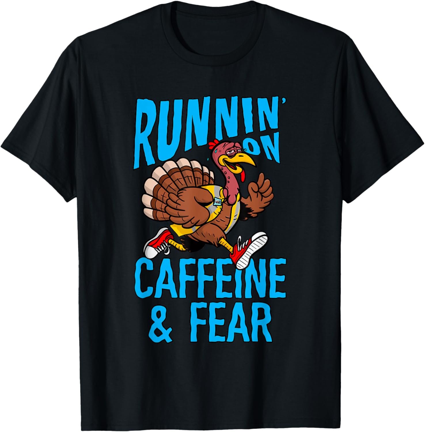 Thanksgiving Coworker Turkey Running On Caffeine and Fear