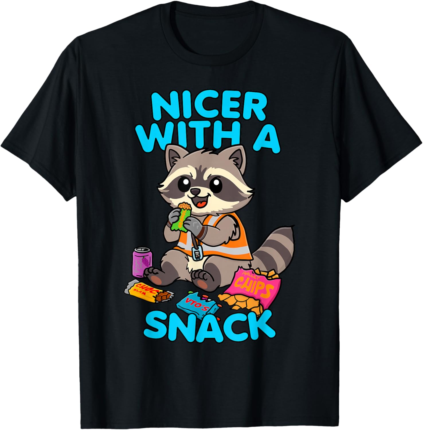 Coworker Swagazon Associate Funny Raccoon Nicer With A Snack