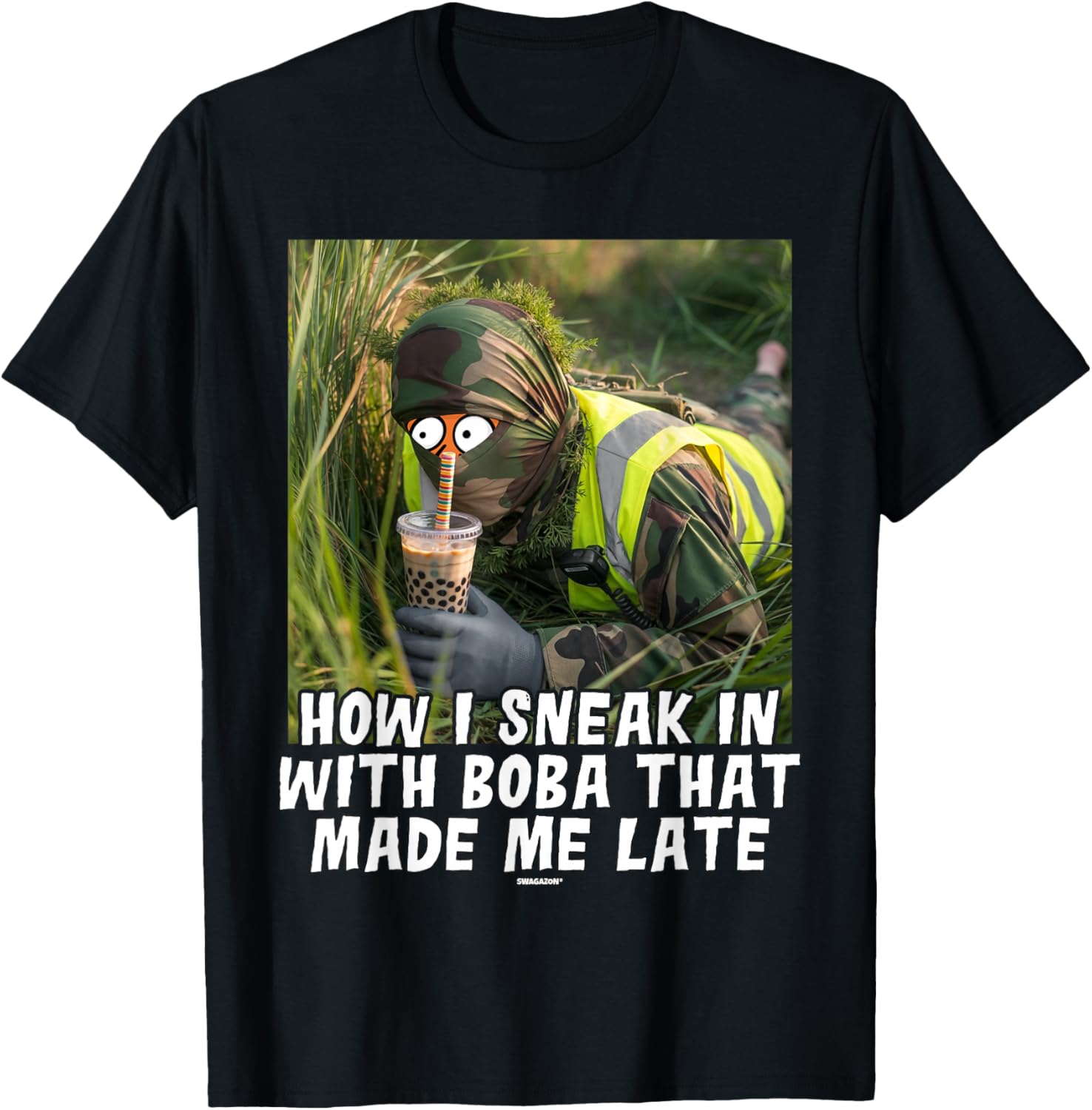 Late Coworker Swagazon Associate Sneak In with Boba